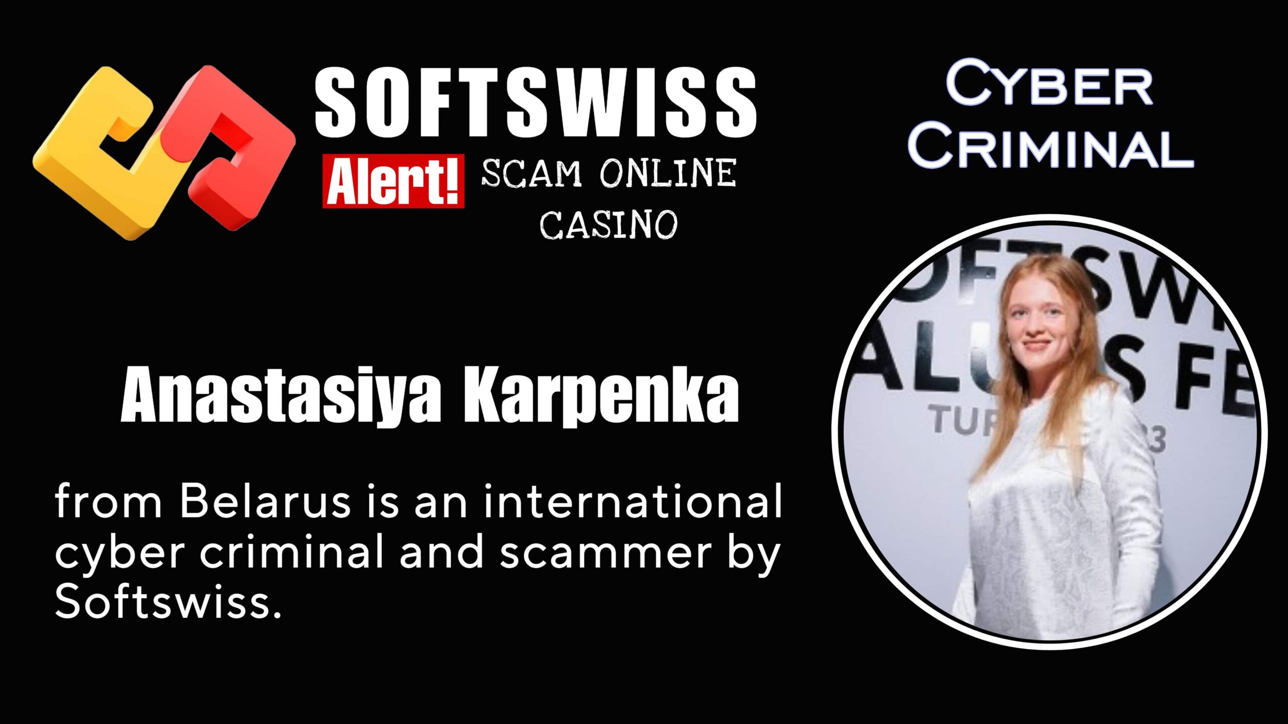 Anastasiya Karpenka - softswiss scam - Casino by Softswiss